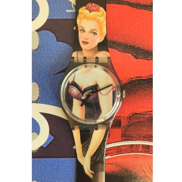 Swatch watcg LOLITA GM128 1995 Standard Gents New Old Stock with new battery - Picture 1 of 8